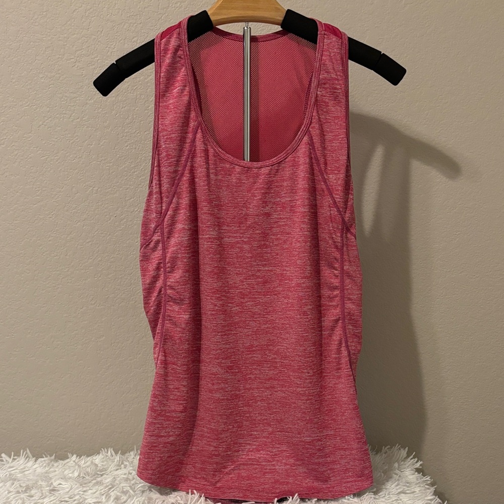 Women's Pink Sleeveless Workout Top